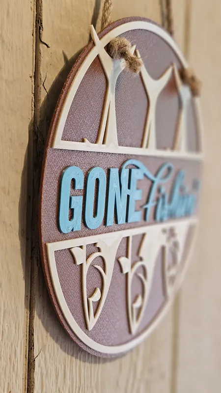 Decorative Craft Sign - 3D printed home decor sign